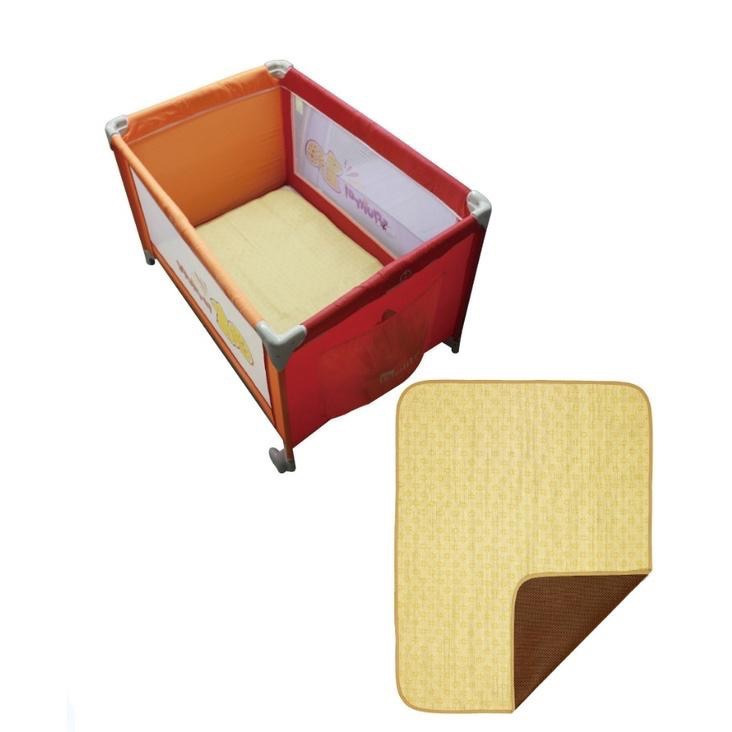 亞米兔YummyRabbit 竹碳纖維 遊戲床涼蓆 透氣佳 抗菌 吸濕除臭-細節圖2