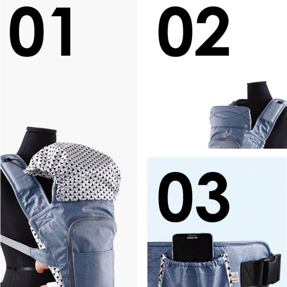 【POGNAE】 ALL NEW NO.5二合一機能型坐墊揹巾-細節圖3