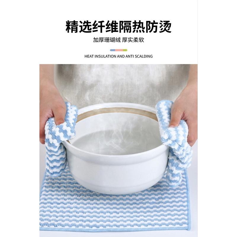 台灣現貨！加厚吸水 不沾油抹布 廚房抹布 洗碗布 抹布 擦拭抹布 清潔抹布-細節圖6