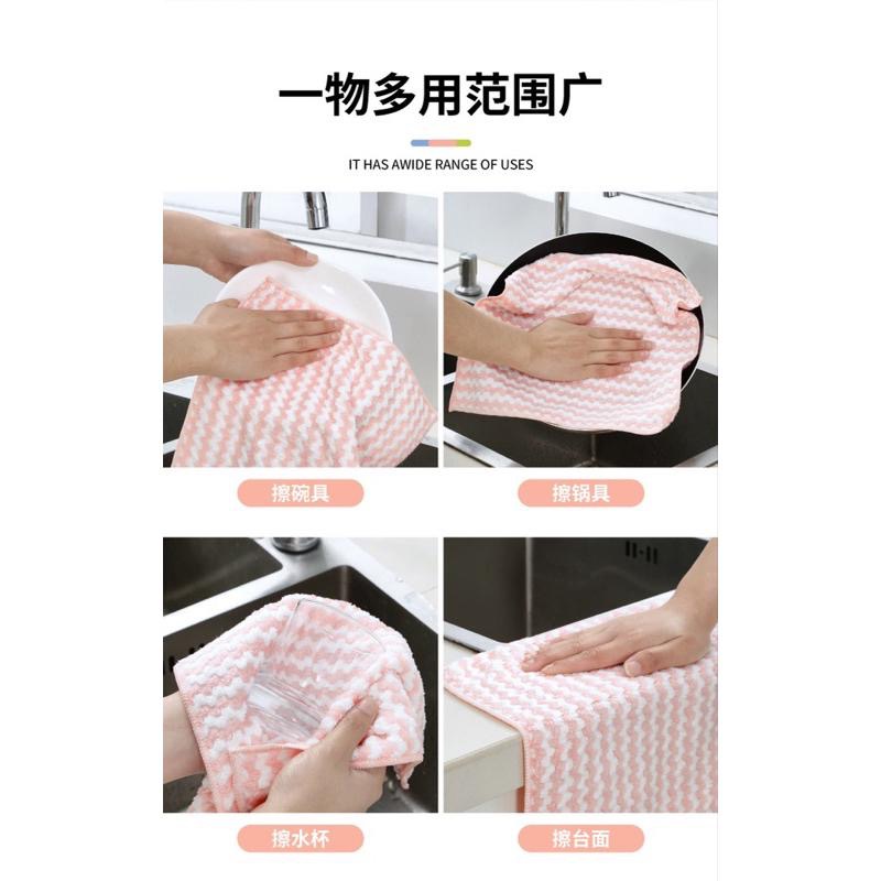台灣現貨！加厚吸水 不沾油抹布 廚房抹布 洗碗布 抹布 擦拭抹布 清潔抹布-細節圖7