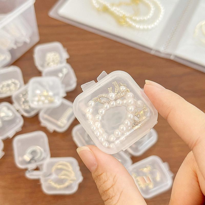 飾品盒 耳塞收納 迷你收納盒 分類盒 飾品配件盒 小收納盒 耳環盒 戒指盒 收納小方盒 零件盒 小方盒-細節圖5