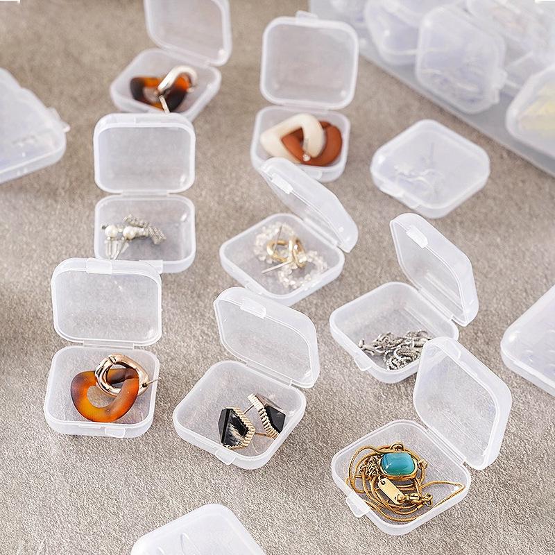 飾品盒 耳塞收納 迷你收納盒 分類盒 飾品配件盒 小收納盒 耳環盒 戒指盒 收納小方盒 零件盒 小方盒-細節圖8