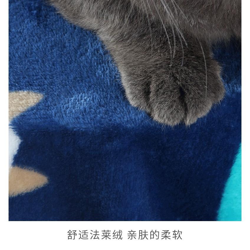 【貓咪用品】貓這裡 現貨 珊瑚絨寵物毛毯 寵物毯子 貓窩墊 毛毯 珊瑚絨 寵物保暖毯 冷氣毯-細節圖3