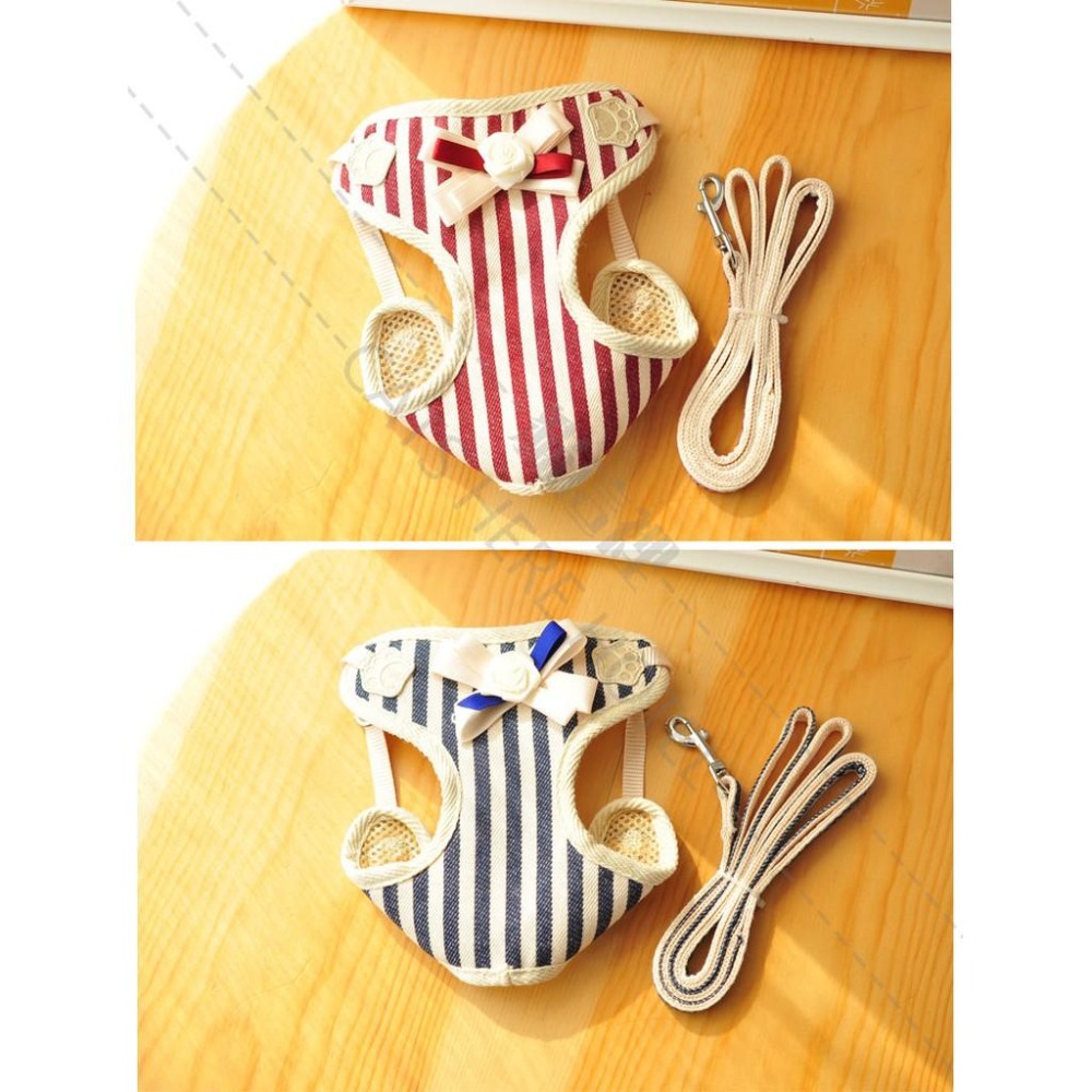 【貓咪用品】貓這裡 在台現貨 寵物胸背式牽引繩 英倫格紋 寵物領結款 貓咪胸背 貓咪牽引繩 狗狗適用 牽繩 項圈-細節圖4