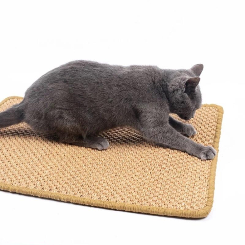 【貓咪玩具】貓這裡 現貨 貓抓板 劍麻地毯 天然劍麻 貓咪玩具 磨爪墊 貓抓墊