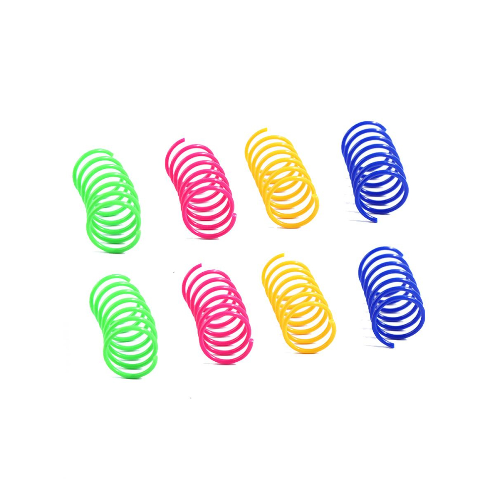 【貓咪玩具】彩色 彈簧逗貓棒 逗貓棒 彈簧玩具 逗貓彈簧 貓咪彈簧 貓玩具 彈簧-細節圖3