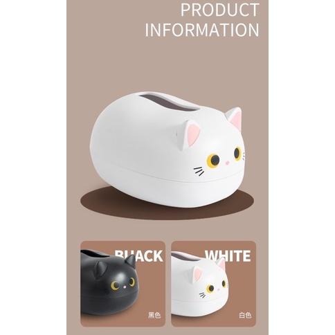 【生活用品】貓這裡 貓咪紙巾盒 貓咪造型衛生紙盒 衛生紙收納 客廳收納 貓咪擺飾-細節圖5