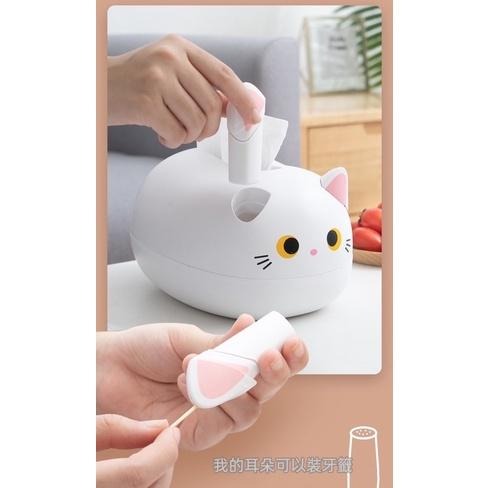 【生活用品】貓這裡 貓咪紙巾盒 貓咪造型衛生紙盒 衛生紙收納 客廳收納 貓咪擺飾-細節圖6