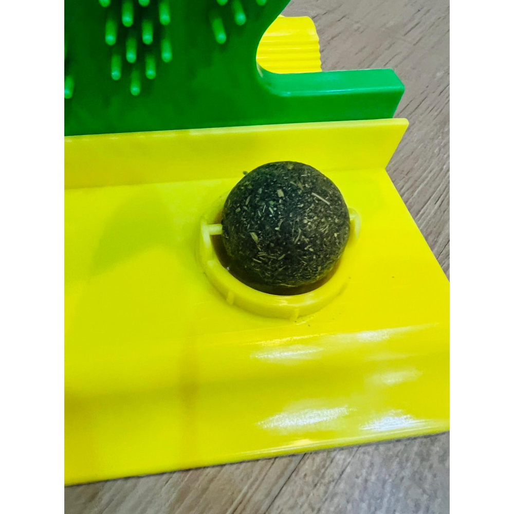 【貓咪玩具】貓這裡 可愛仙人掌 貓咪蹭蹭 貓牆角蹭 蹭癢癢器 按摩刷 貓抓板-細節圖4
