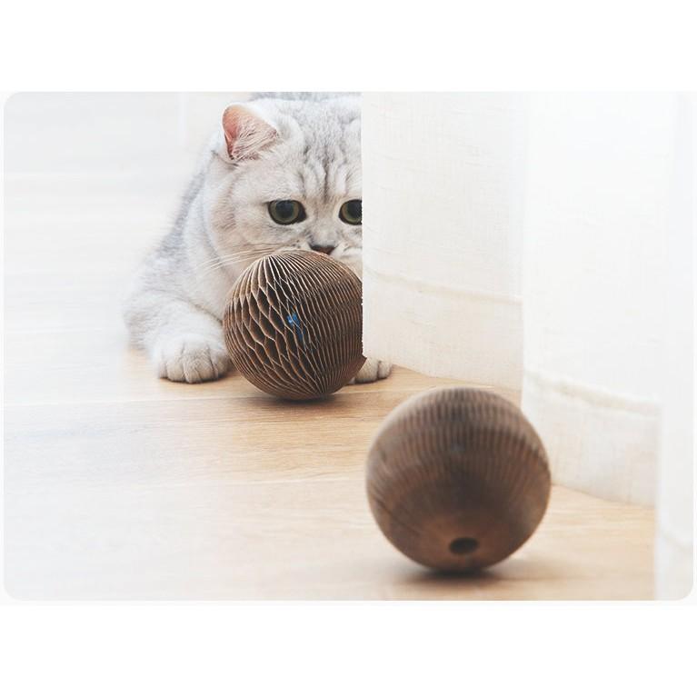 【貓咪玩具】貓這裡 現貨 貓玩具 瓦楞紙球 貓咪紓壓玩具-細節圖3