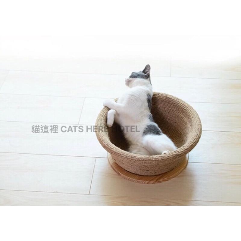 【貓咪用品】貓這裡 預購 手工劍麻窩 貓窩 貓抓板 貓房 劍麻抓板-細節圖5