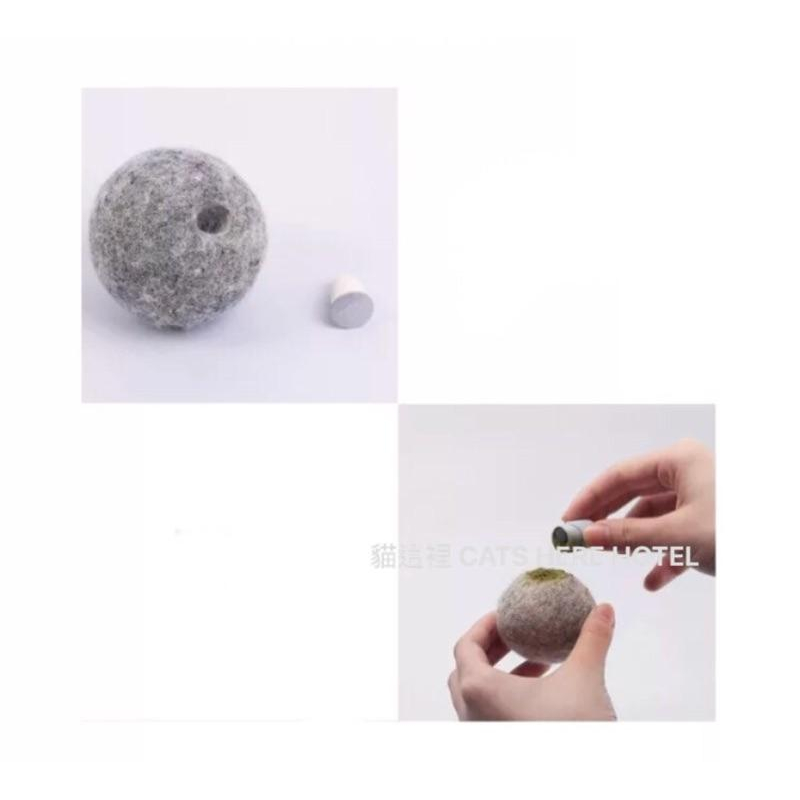 【貓咪玩具】貓這裡 現貨  羊毛氈玩具 貓薄荷玩具 逗貓玩具 羊毛球 球形玩具 貓咪用品-細節圖6