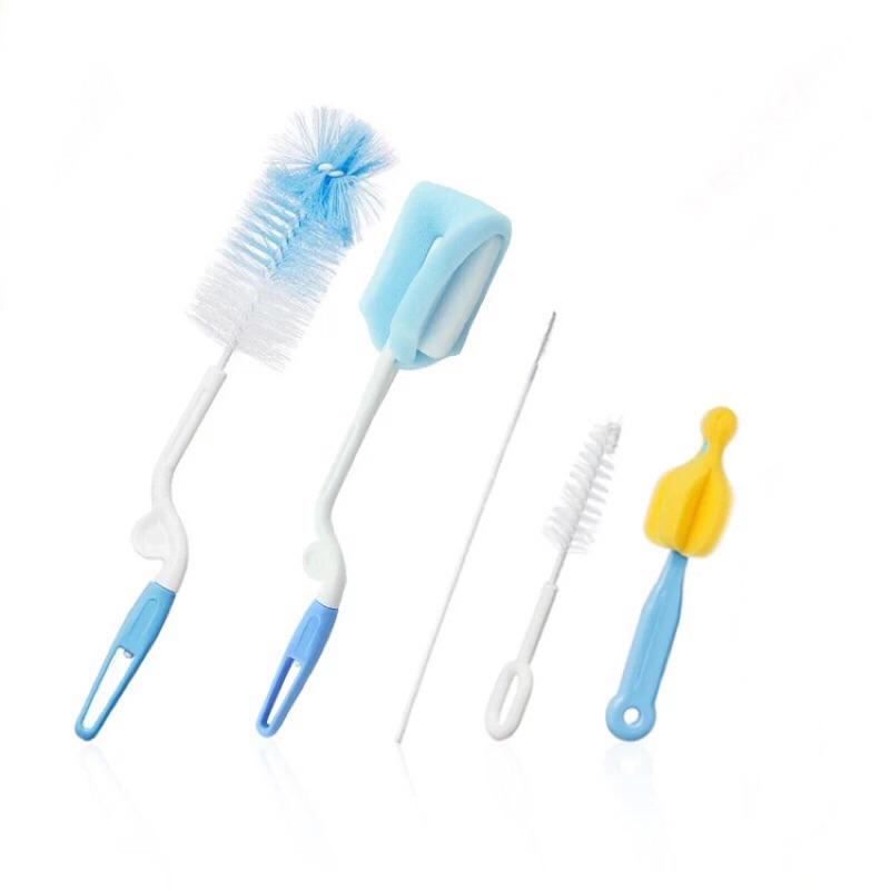 【嬰幼兒】現貨 嬰幼兒奶瓶刷 五件組 奶嘴刷 吸管刷 奶瓶清潔刷-細節圖2