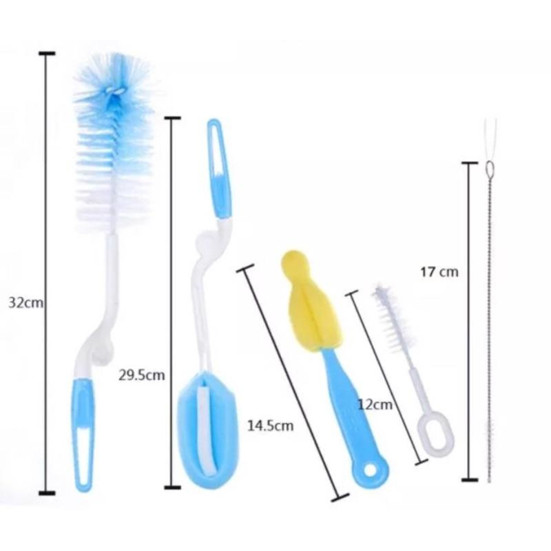【嬰幼兒】現貨 嬰幼兒奶瓶刷 五件組 奶嘴刷 吸管刷 奶瓶清潔刷-細節圖6