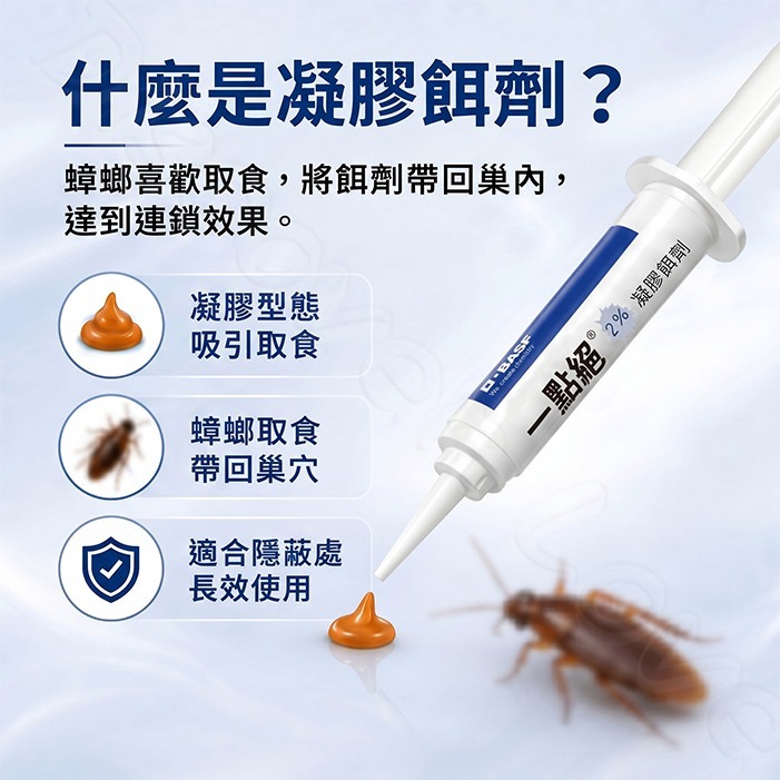 台灣正品現貨 德國巴斯夫 一點絕5g 【送餌劑盒】 蟑螂餌劑 24Hr 連鎖 德國蟑螂餌劑 蟑螂餌劑 蟑螂凝膠 蟑螂藥-細節圖2