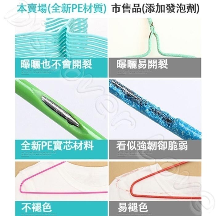 加粗加厚 鋼芯 防滑衣架 曬衣架 掛衣架 晾衣架 防滑衣架 兒童衣架 成人衣架 全浸塑衣架 奈米浸塑 防生鏽 三角晾衣架-細節圖3