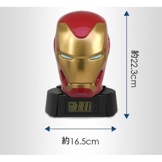 (現貨出清)MARVEL 漫威☆3D發光鬧鐘☆鋼鐵人款【特價600元】限量/復仇者聯盟/電影版終極典藏/最後一個!禮物-細節圖10