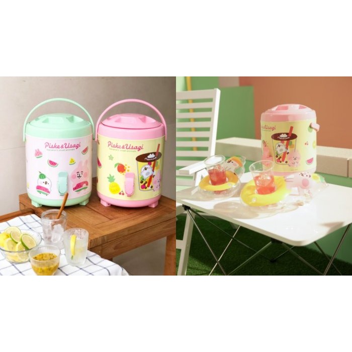 (現貨各一)卡娜赫拉☆行動飲料桶☆水果茶款/西瓜款【特價每款900元】卡娜赫拉的小動物/郊遊/露營/飲料桶/全新/出清-細節圖7