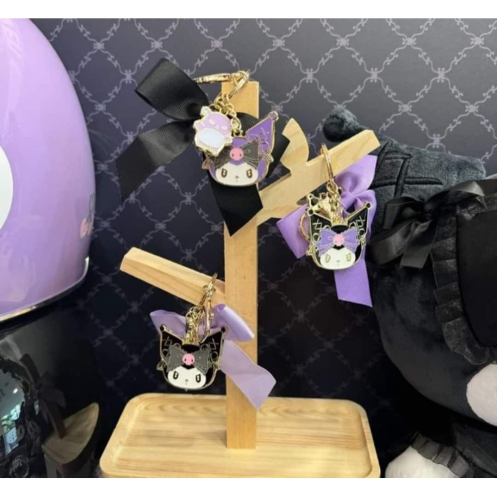 現貨)酷洛米 KUROMI☆鑰匙圈掛飾☆巴庫、蛋糕、香水-1套3款【特價450元】另有單賣150元起/吊飾/711限量-細節圖3