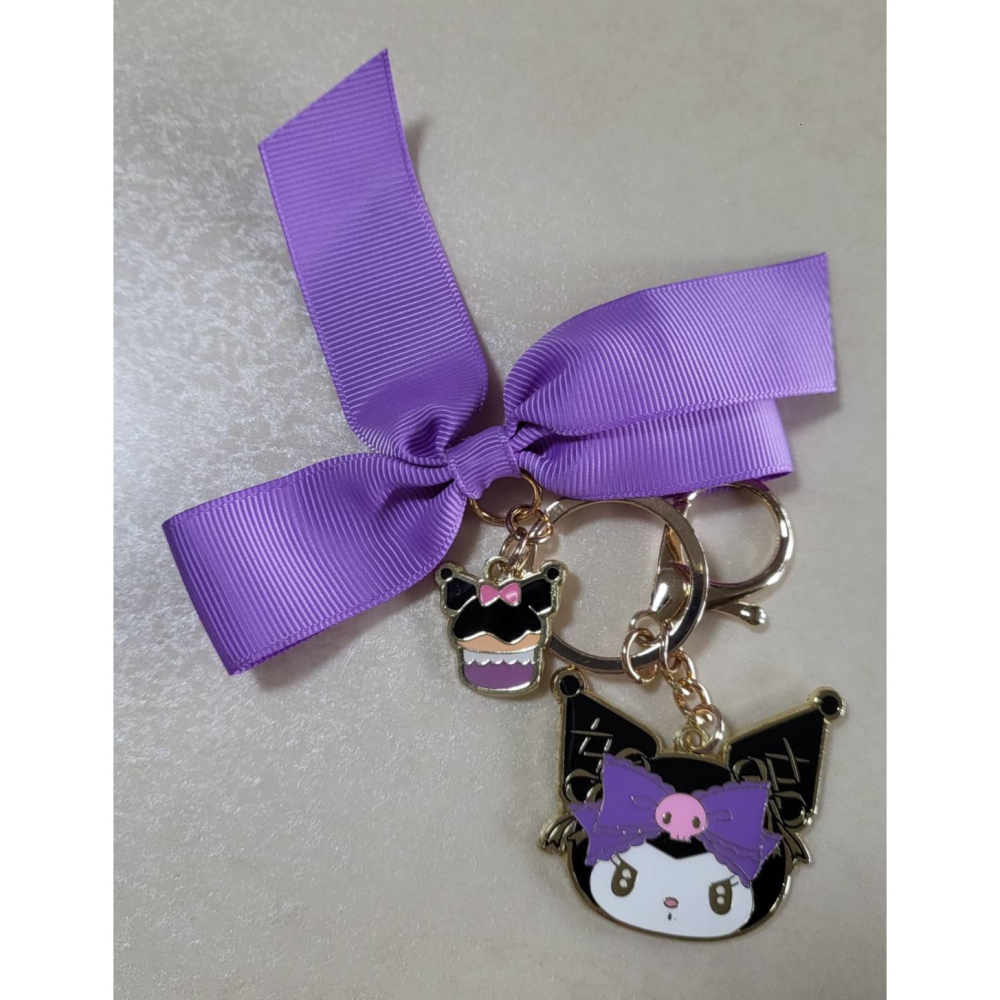 現貨)酷洛米 KUROMI☆鑰匙圈掛飾☆巴庫、蛋糕、香水-1套3款【特價450元】另有單賣150元起/吊飾/711限量-細節圖8