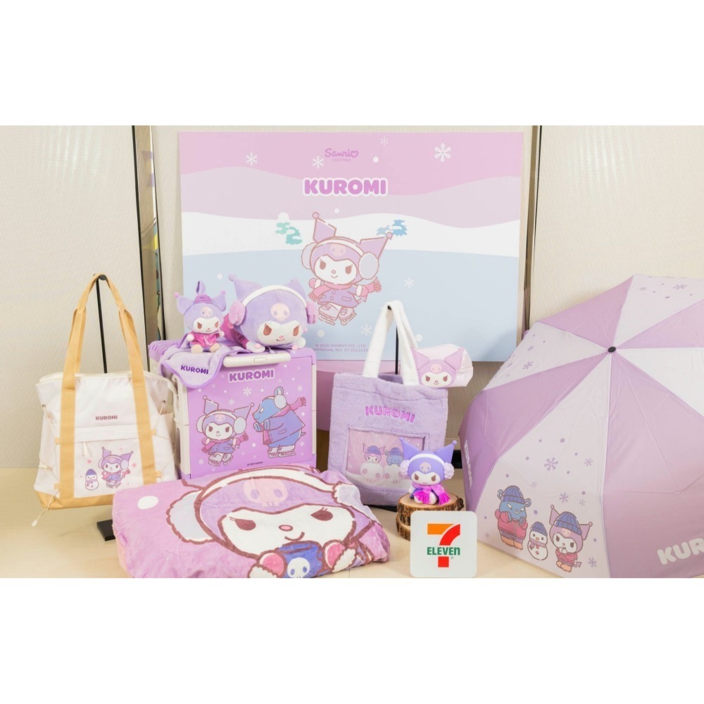 出清)7-11 2025年☆聖誕福袋☆絨毛開窗提袋＋大臉化妝包【特價350元起】全新未拆/限量/福袋/抽獎/Kitty-細節圖10