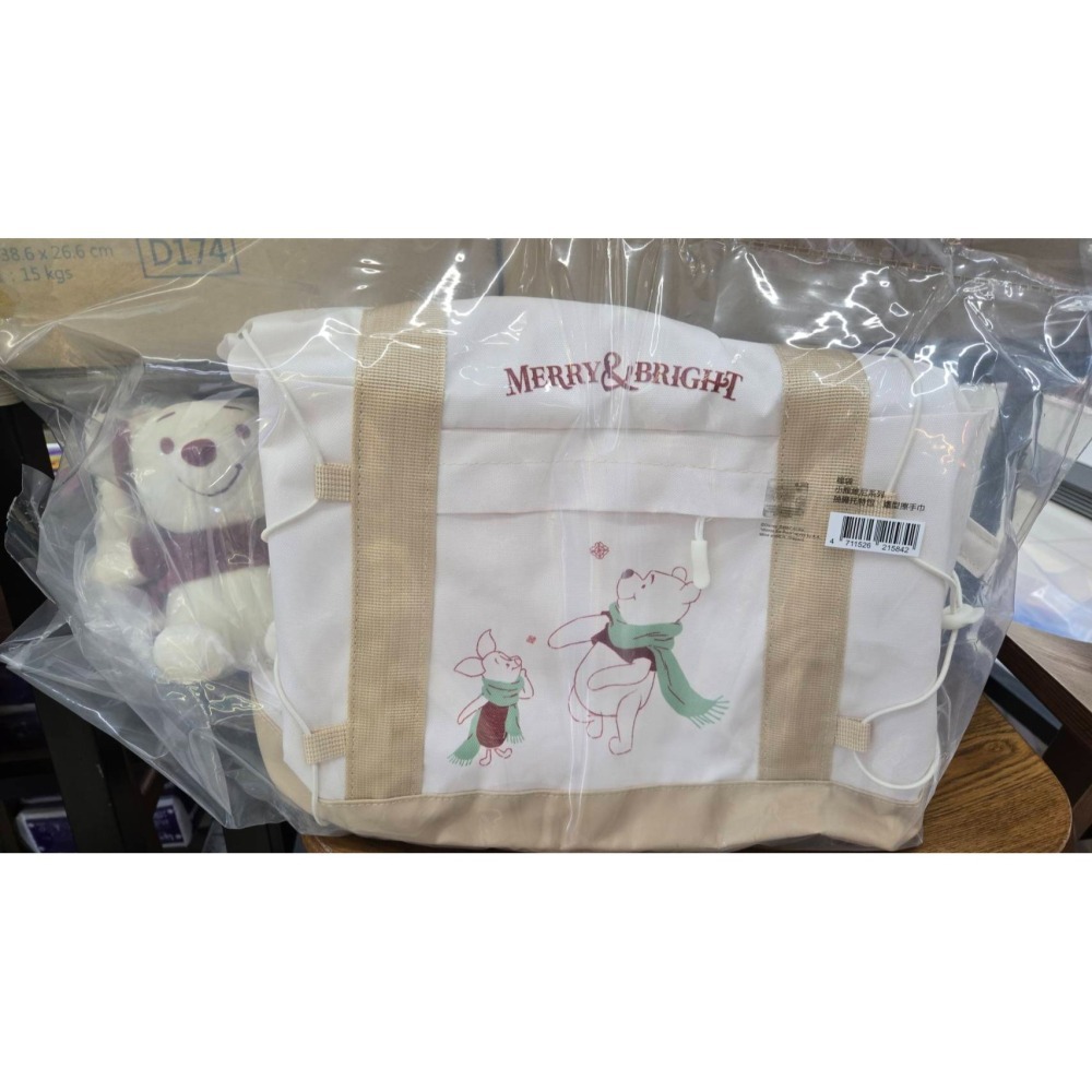 現貨)7-11 2025年☆聖誕福袋☆抽繩大托特包+絨毛擦手巾【特價490元起】全新未拆/限量/福袋/抽獎/Kitty-細節圖8