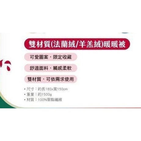 出清現貨)7-11 2025☆聖誕福袋☆法蘭絨暖暖被-短尾袋鼠(DINOTAENG)【特價1050元】全新未拆/矮袋鼠-細節圖9