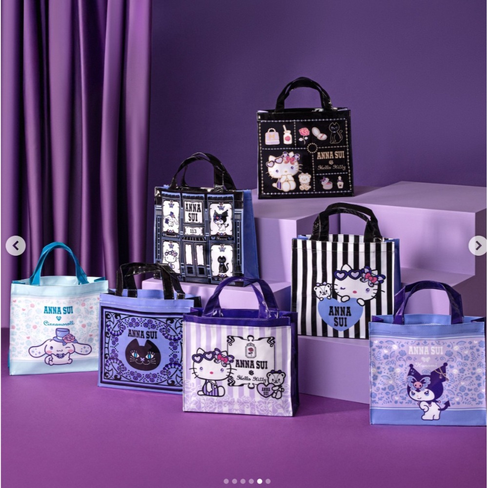 現貨)7-11☆Sanrio x ANNA SUI☆時尚提袋【特價139元起】原價149元/三麗鷗/Kitty/手提袋-規格圖11