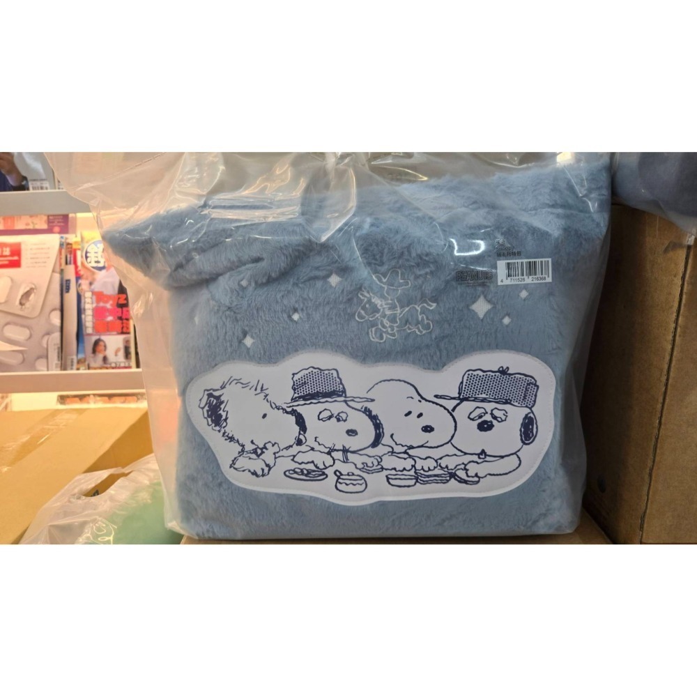 7-11 2026年☆開運福袋第二波☆絨毛托特包【特價650元起】全新未拆/kitty/拉拉熊/史努比/咖波/小熊維尼-細節圖3