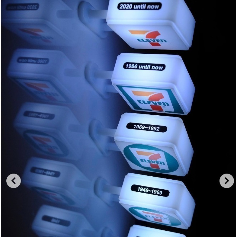 7-11 限量☆經典招牌燈磁鐵☆5款單賣【每款150元】LOGO演進史/7-ELEVEN/正版/現貨-細節圖9