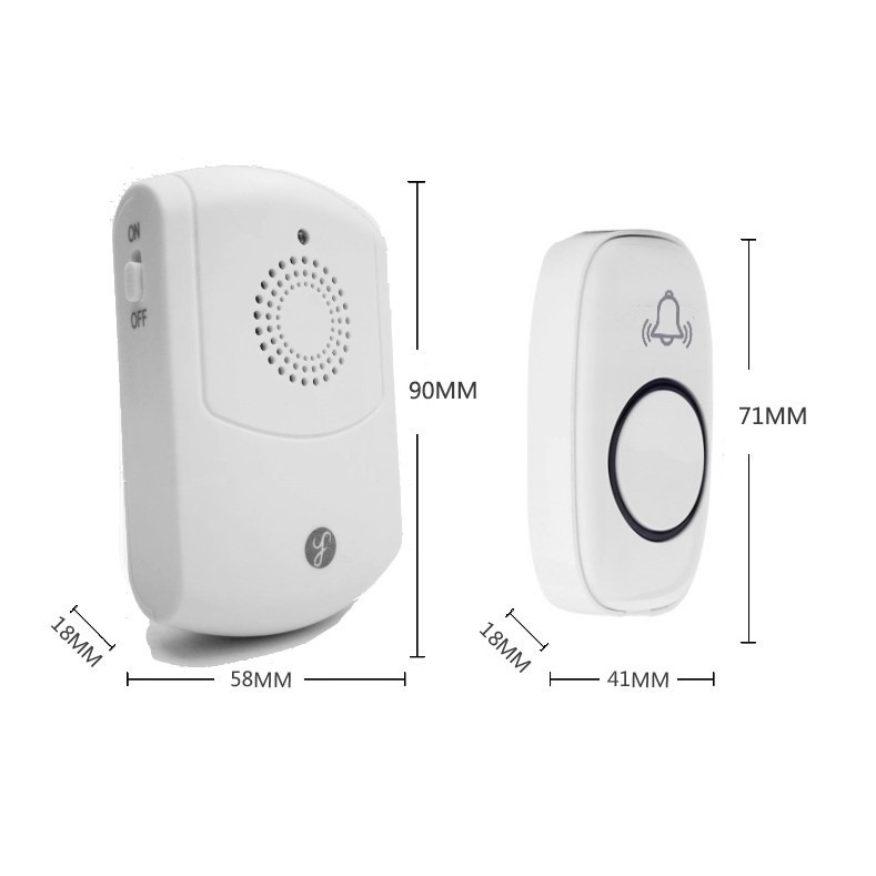 [三永] 隨身機 震動/鈴聲 超長距離 無線門鈴 無線電鈴 長輩看護鈴 無線震動警示器 和弦鈴聲 四段音量-細節圖2