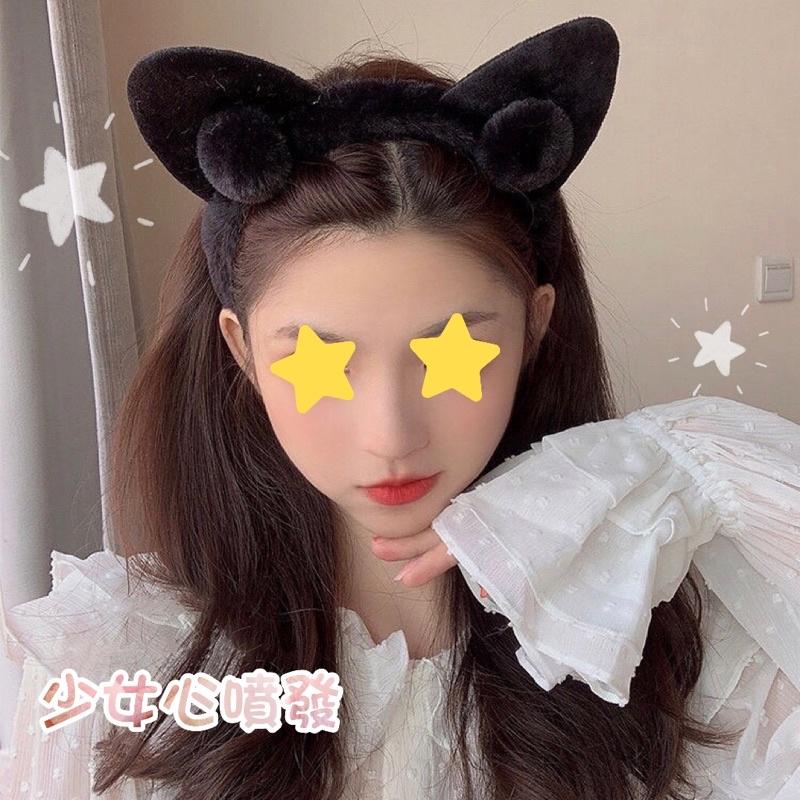 ｛包BQ}☆粉紅熊貓耳朵可愛青蛙毛絨髮箍☆［現貨+預購］-細節圖7