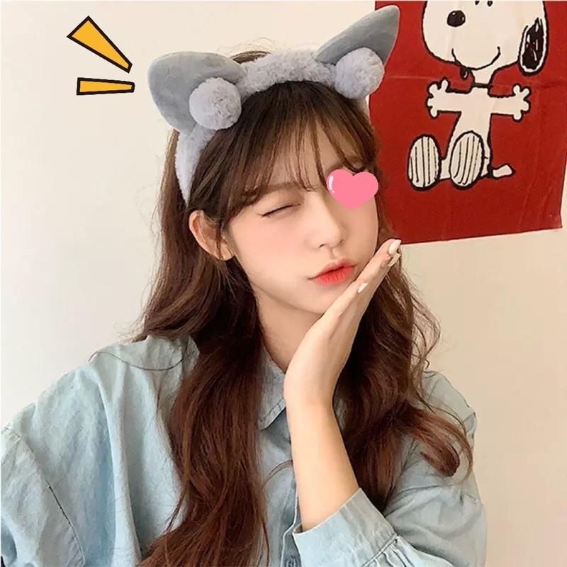 ｛包BQ}☆粉紅熊貓耳朵可愛青蛙毛絨髮箍☆［現貨+預購］-細節圖8