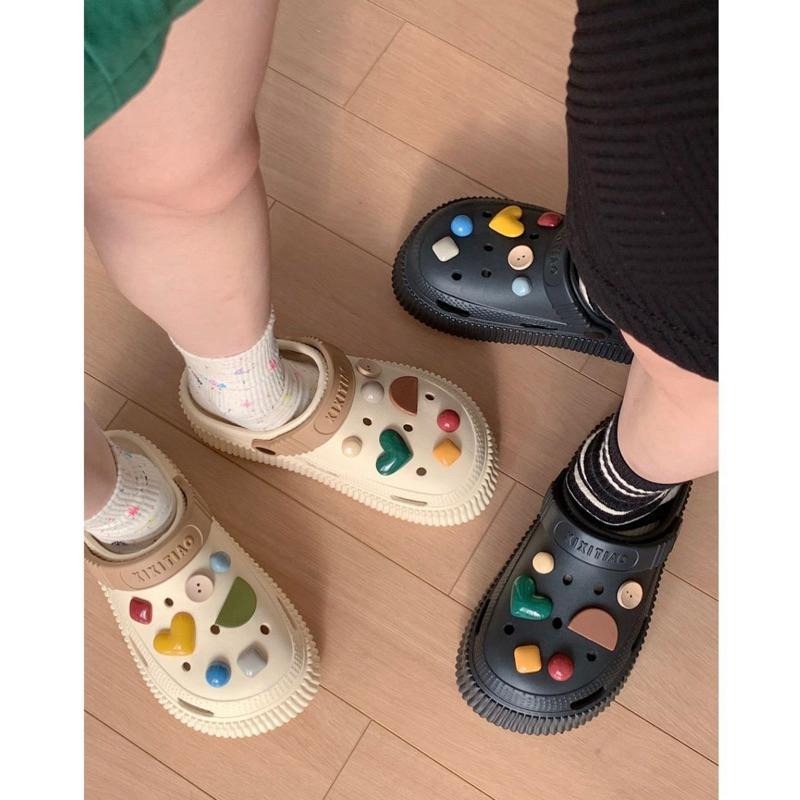 ｛包BQ}🔥強力推薦🔥👉🏻厚底增高洞洞鞋百搭防滑涼拖鞋👈🏻[現貨+預購］-細節圖8