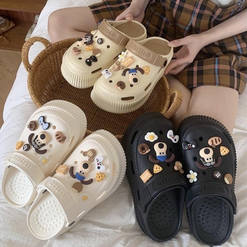 ｛包BQ}🔥強力推薦🔥👉🏻厚底增高洞洞鞋百搭防滑涼拖鞋👈🏻[現貨+預購］-細節圖9