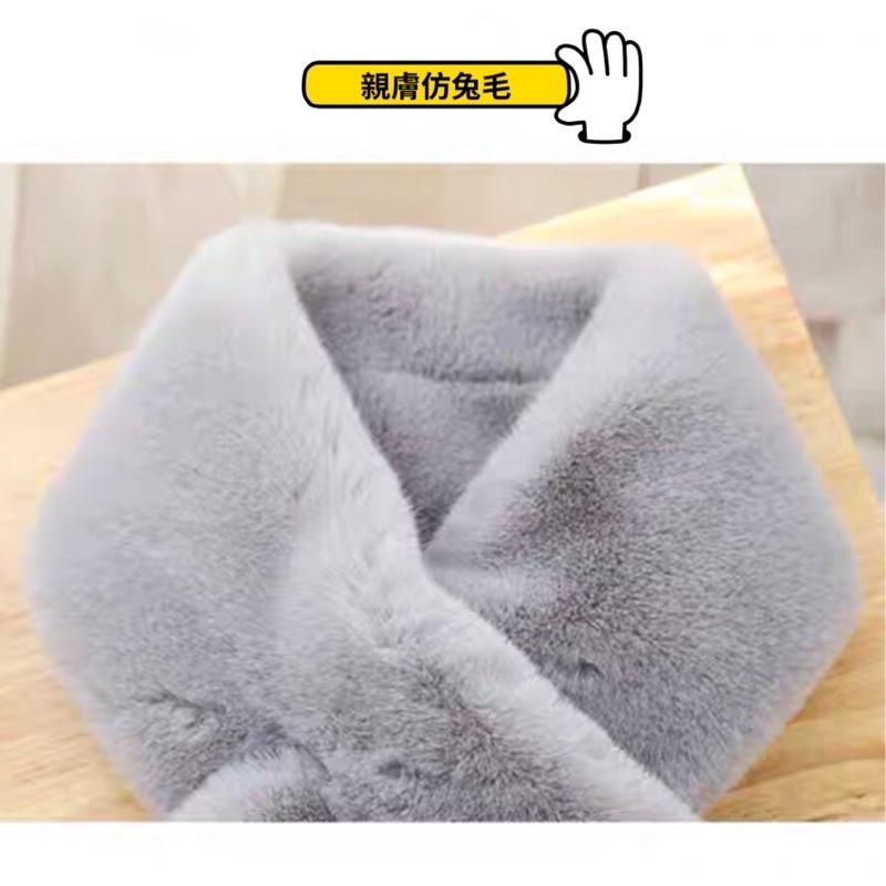 ［限時特賣］❄️冬季限定款❄️🧸韓版小熊仿兔毛絨圍巾系列🧸-細節圖3