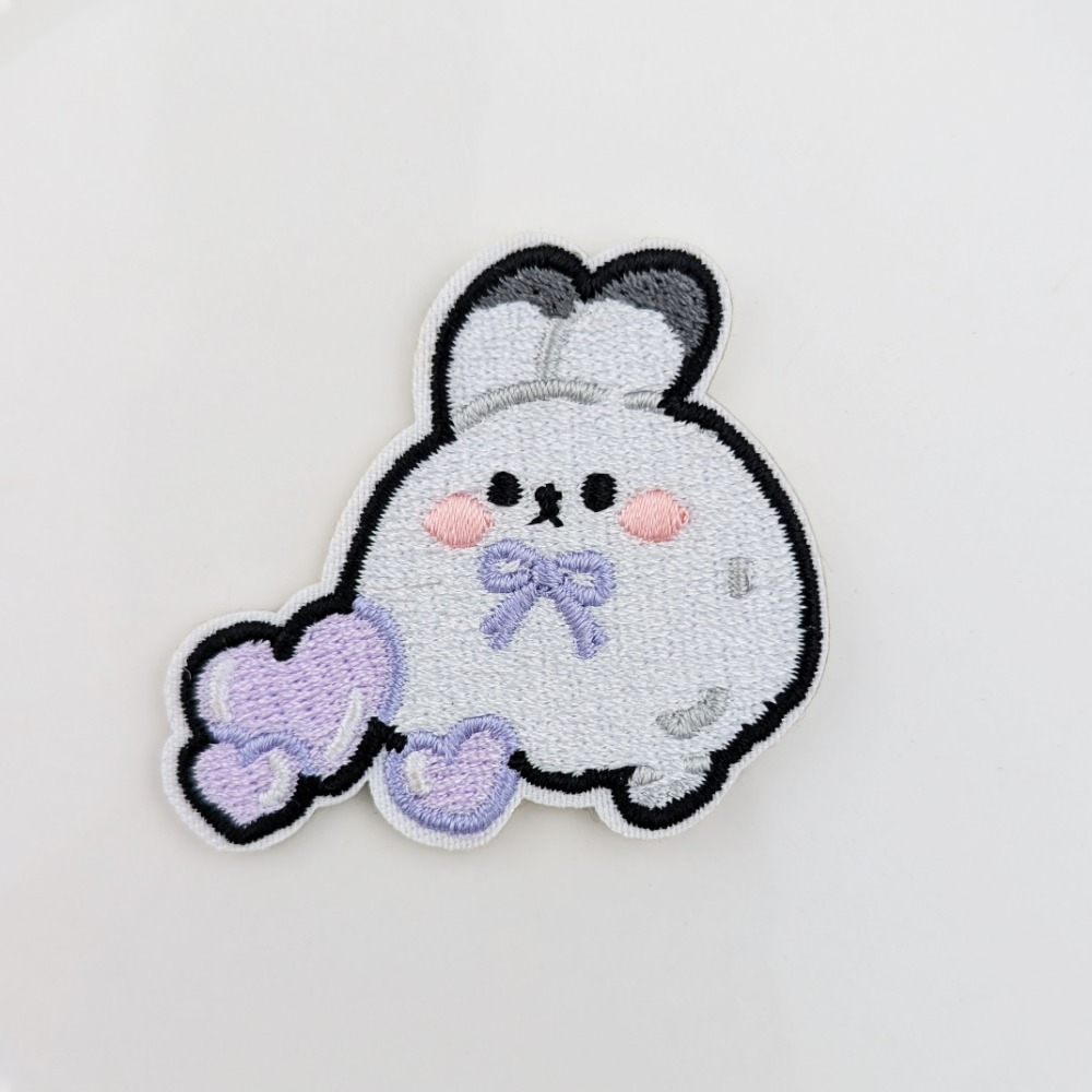 【戀與深空】可愛刺繡卡貼 可燙印 好氣鴨 塗鴨嘰 兔兔球 小雪球-規格圖5