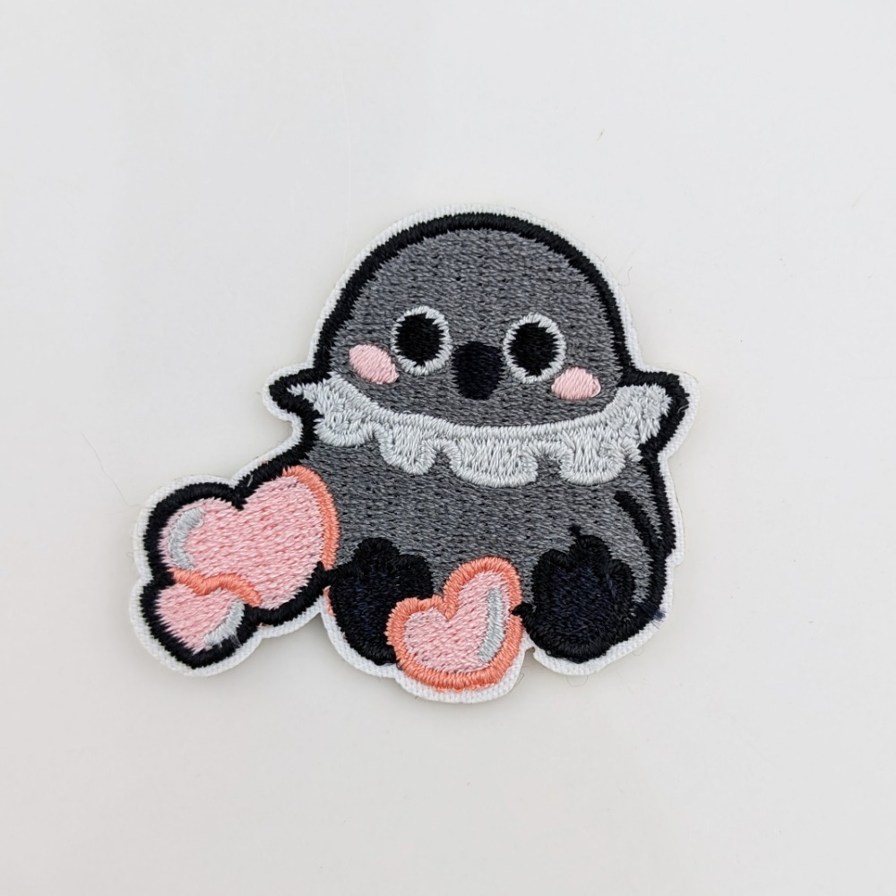 【戀與深空】可愛刺繡卡貼 可燙印 好氣鴨 塗鴨嘰 兔兔球 小雪球-規格圖5