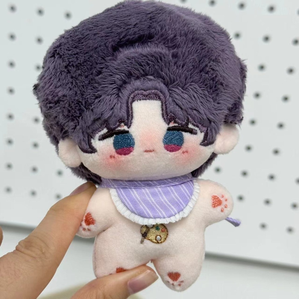 【戀與深空】 10cm棉花娃娃  圍兜兜造型 (無娃衣) 沈星回 黎深 祁煜 秦徹 夏以晝 預購-細節圖2