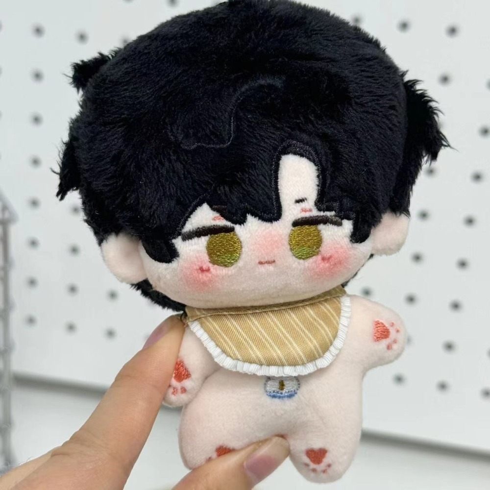 【戀與深空】 10cm棉花娃娃  圍兜兜造型 (無娃衣) 沈星回 黎深 祁煜 秦徹 夏以晝 預購-細節圖3