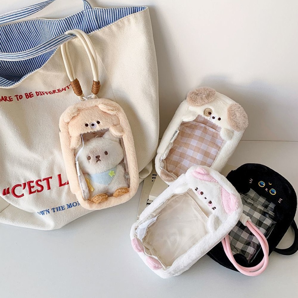 毛茸茸動物造型 立體娃包 可愛小痛包 (可放悠遊卡 一卡通)-細節圖3