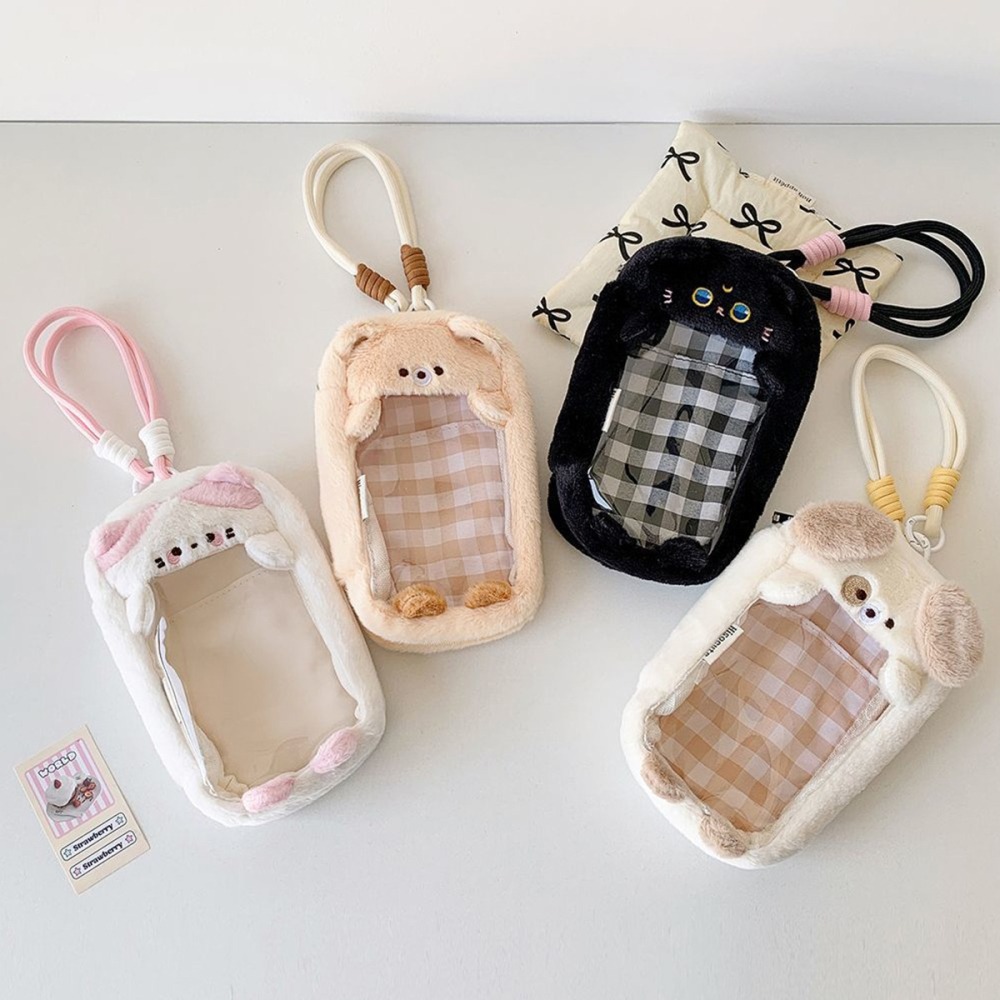 毛茸茸動物造型 立體娃包 可愛小痛包 (可放悠遊卡 一卡通)-細節圖4