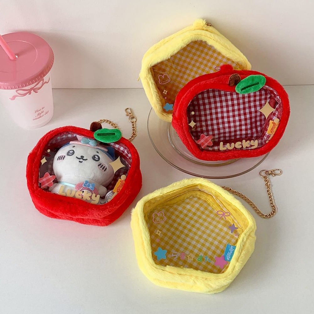 蘋果 星星 旅行透明收納包 娃包 痛包-細節圖3