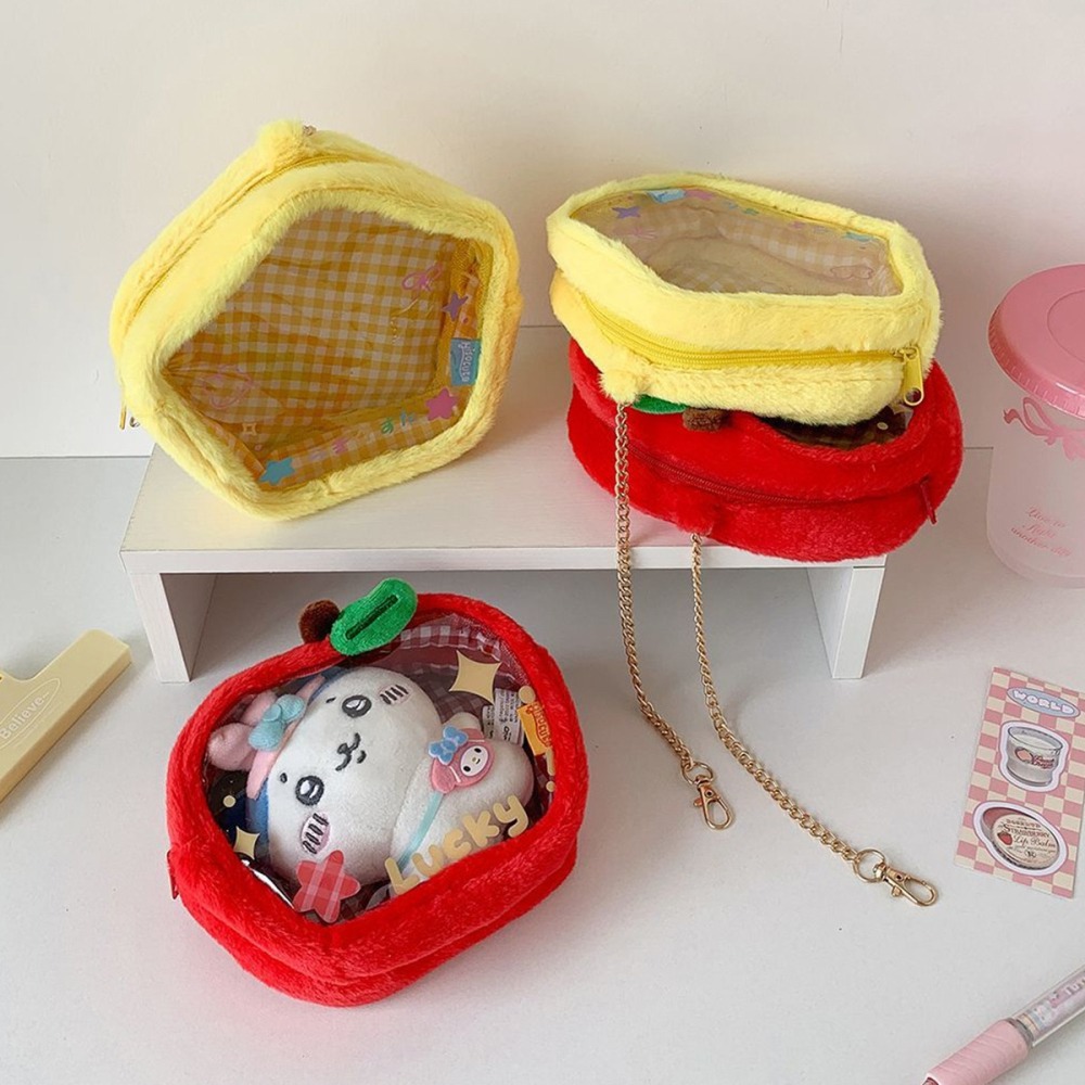 蘋果 星星 旅行透明收納包 娃包 痛包-細節圖4