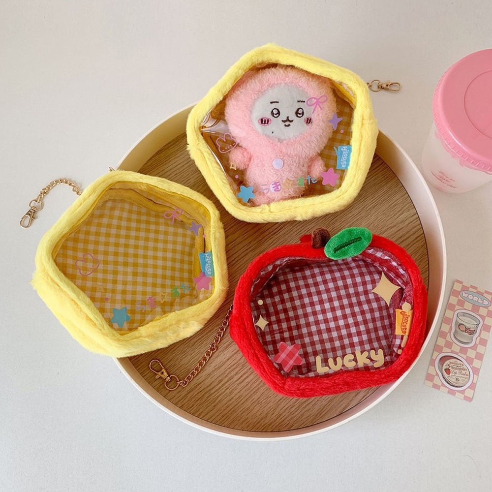 蘋果 星星 旅行透明收納包 娃包 痛包-細節圖5