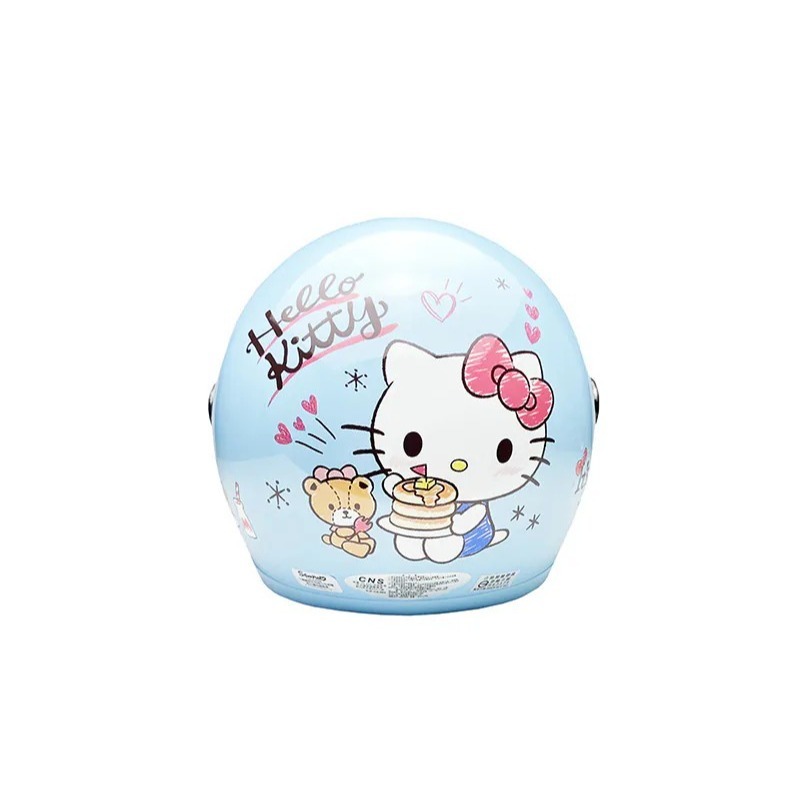 正版 三麗鷗 Hello Kitty KT 3/4罩兒童安全帽 騎士帽-鬆餅(小童) (2色)-規格圖8