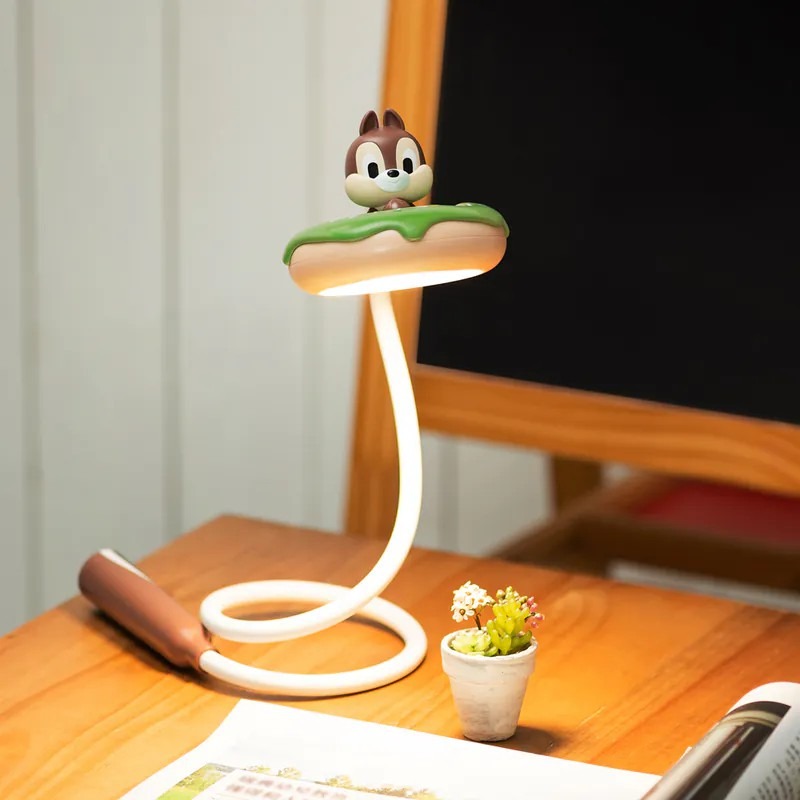 正版 迪士尼 奇奇蒂蒂 LED任意彎甜甜圈燈 USB充電 夜燈 桌燈 (3款)-規格圖5