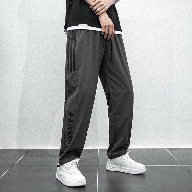 【季得運動】牛奶般絲滑！夏季輕盈透氣情侶款男女同款 Adidas男士休閒運動褲 *M-3XL 。250812B-細節圖4