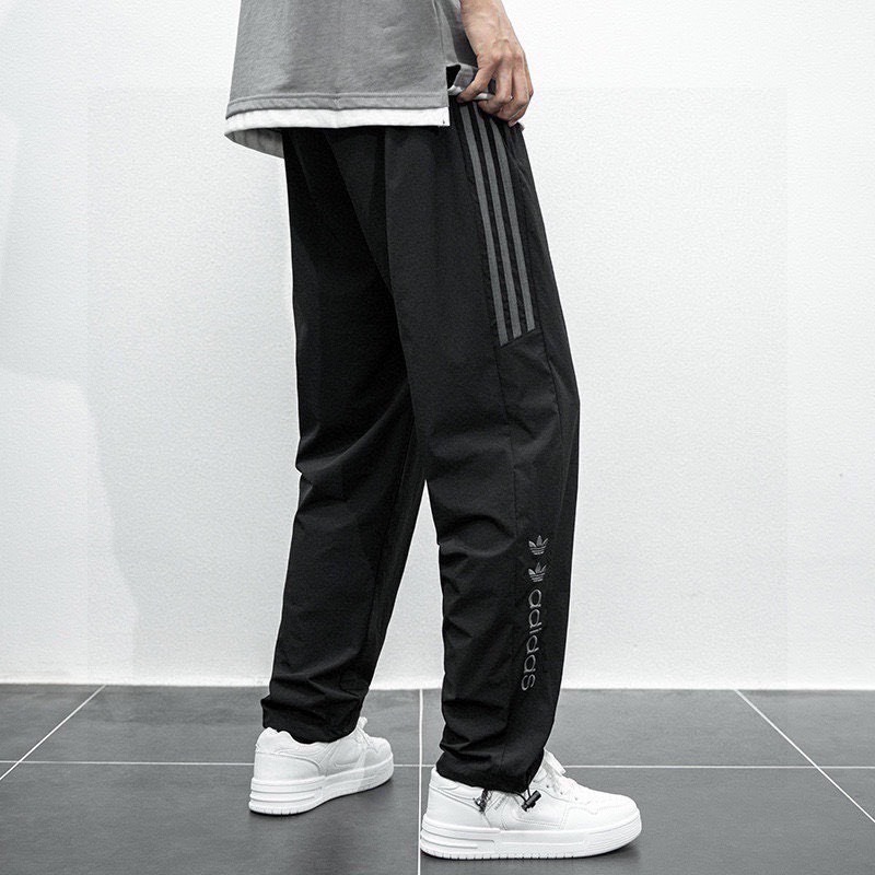 【季得運動】牛奶般絲滑！夏季輕盈透氣情侶款男女同款 Adidas男士休閒運動褲 *M-3XL 。250812B-細節圖5