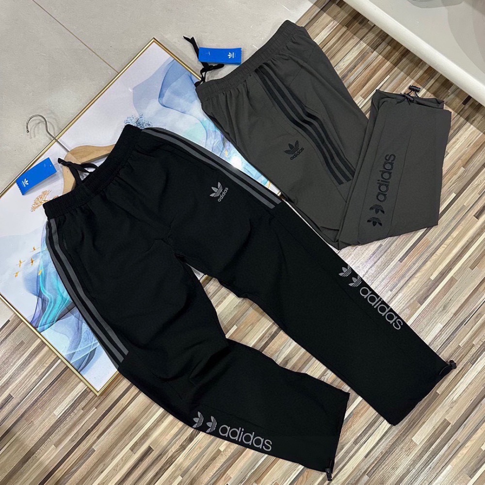 【季得運動】牛奶般絲滑！夏季輕盈透氣情侶款男女同款 Adidas男士休閒運動褲 *M-3XL 。250812B-細節圖6